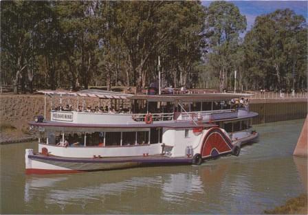 P.S. Melbourne leaving Lock II, Mildura