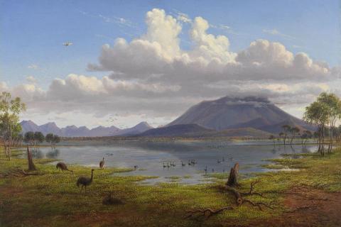 Mount William and part of the Grampians in West Victoria, 1865