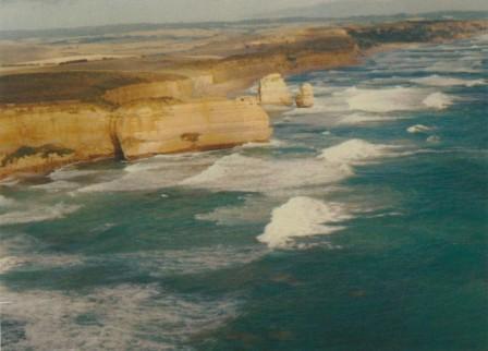 Rugged coastline looking east from Port Campbell