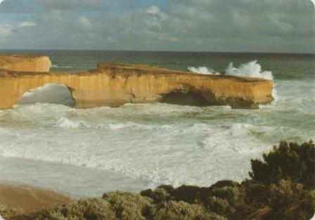 The magnificent London Bridge west of Port Campbell