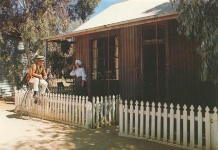 Iron House, Pioneer Settlement (example of prefabricated portable iron houses sent from England in 1854 to alleviate housing shortage), Swan Hill