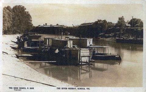 The River Murray, Echuca, c1920