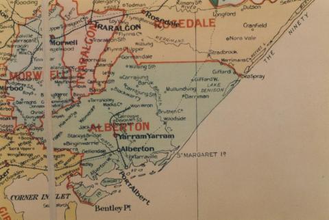 Alberton shire map, 1924