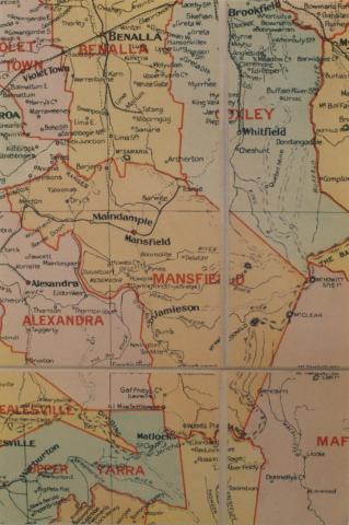 Mansfield shire map, 1924