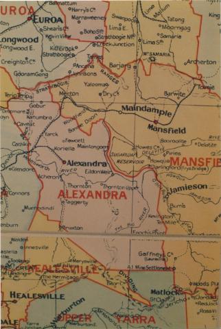 Alexandra shire map, 1924