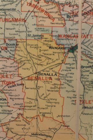 Benalla shire map