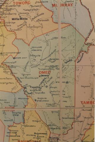 Omeo shire map, 1924