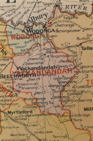 Yackandandah shire map, 1924