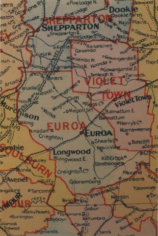 Euroa shire map, 1924