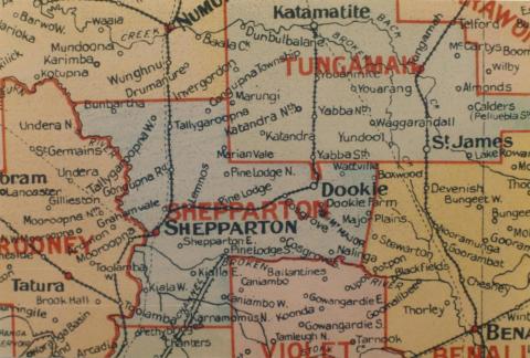 Shepparton shire map, 1924