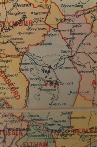 Yea shire map, 1924