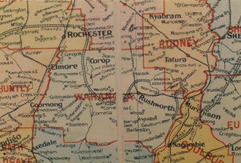 Waranga shire map, 1924