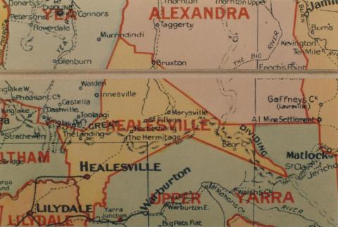 Healesville shire map, 1924