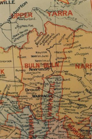 Buln Buln shire map, 1924