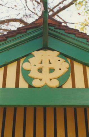 Detail, Tramway Board Passenger shelter, Macarthur Street, East Melbourne, 2000