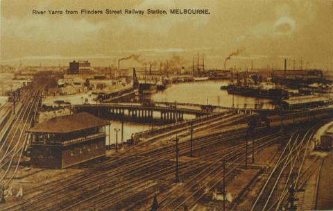 River Yarra form Flinders Street Railway Station, Melbourne