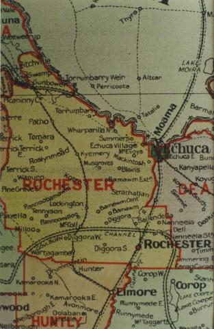 Rochester shire map, 1924