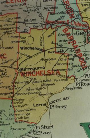 Winchelsea shire map, 1924