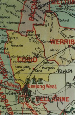 Corio shire map, 1924