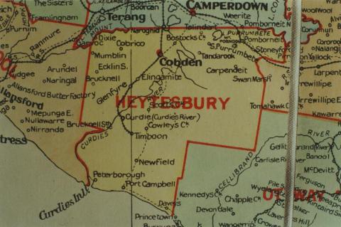 Heytesbury shire map, 1924