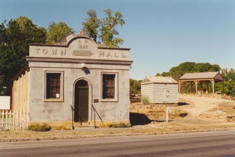 Chewton Town Hall and portable police lock up, 2001