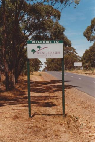 Mount Alexander Shire sign, 2001