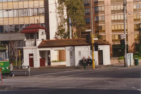 Tram signal cabin, Swanston Street, Melbourne, 2001