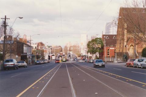 Lygon Street from Waterloo Street, Melbourne, 2001