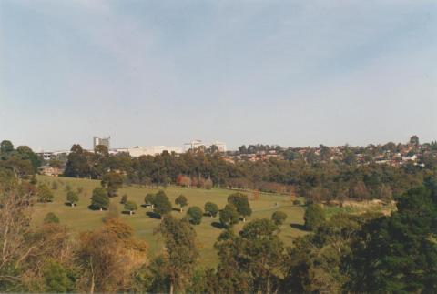 View to Westfield, across Doncaster Municipal Gardens, 2002