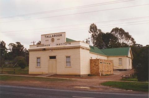 Tallarook Mechanics' Institute, 2002