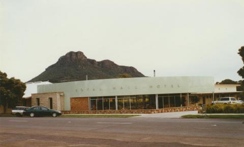 Royal Mail Hotel, Dunkeld with Mount Sturgeon in the background, 2002