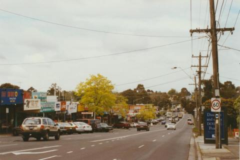 Syndal, Blackburn Road looking south, 2002