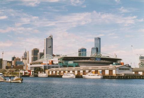 Docklands Stadium from New Quay, Victoria Dock, 2004