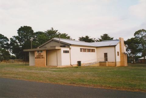 Corindhap hall, 2004