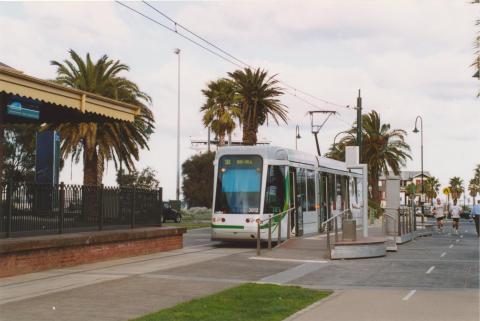 Tram at Port Melbourne station, 2004