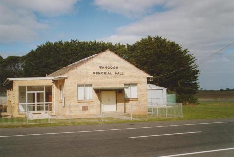 Wangoom memorial hall, 2006