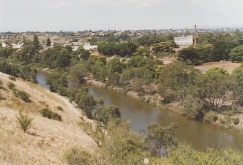 View over Maribyrnong River from Melbourne