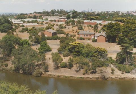 View over Maribyrnong River from Melbourne