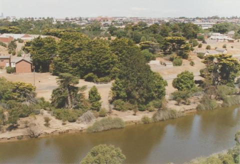 View over Maribyrnong River from Melbourne