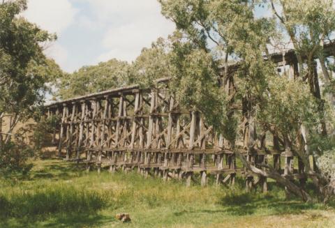 Railway trestle bridge, Pyalong, 2008