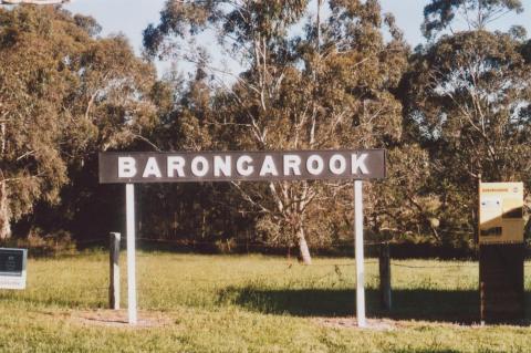 Barongarook railway sign, 2009