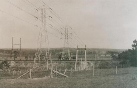 Transmission line Yallourn - Melbourne - Ringwood, 1923