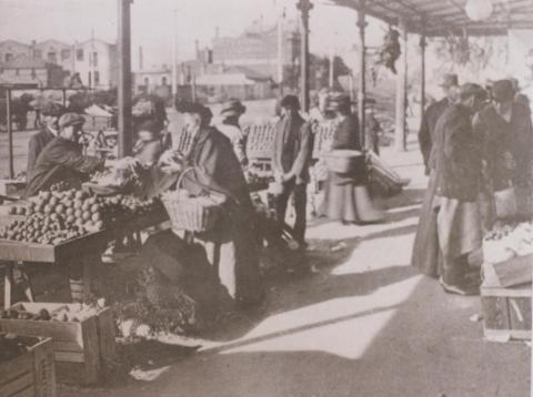 Queen Victoria market, West Melbourne, 1912