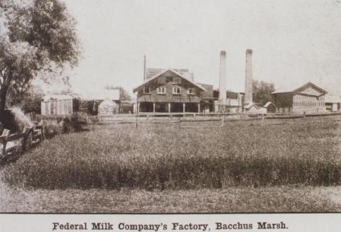 Federal Milk Company's factory, Bacchus Marsh, 1919