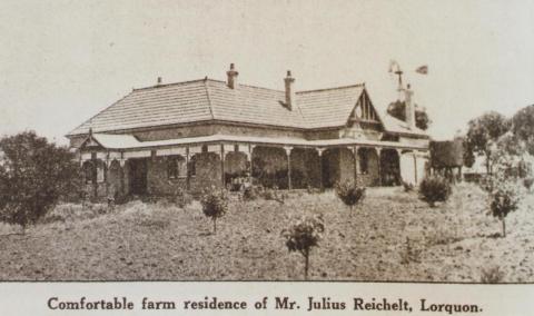 Mr Julius Reichelt's home, Lorquon, 1923