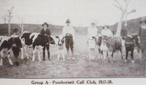 Pomborneit calf club, 1927-28