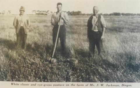 Mr J.W. Jackman's farm, Dingee, 1940