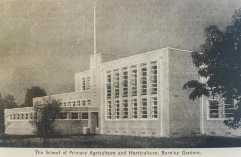 School of Primary Agriculture and Horticulture, Burnley Gardens, 1955