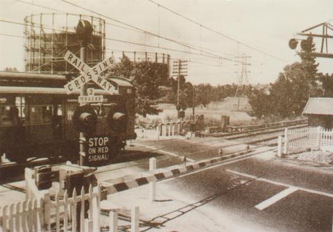 Tooronga railway crossing, 1954