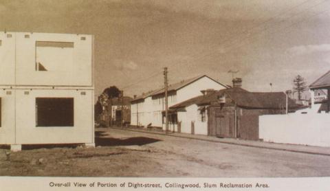 Collingwood slum reclamation area, 1956